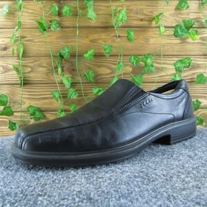 Ecco Men's Loafer‎ Black Leather Size 45M Gently Used 2025